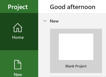 blank microsoft project document